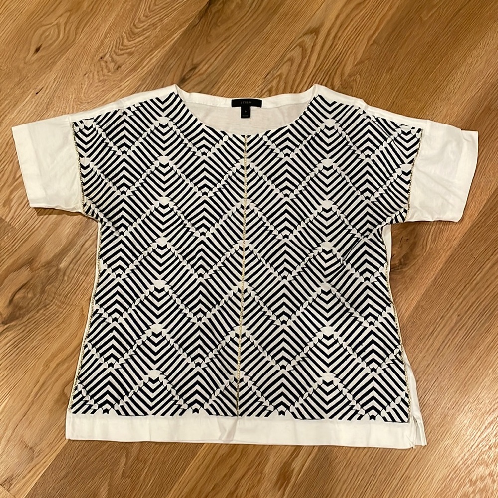 Embroidered J Crew t-shirt